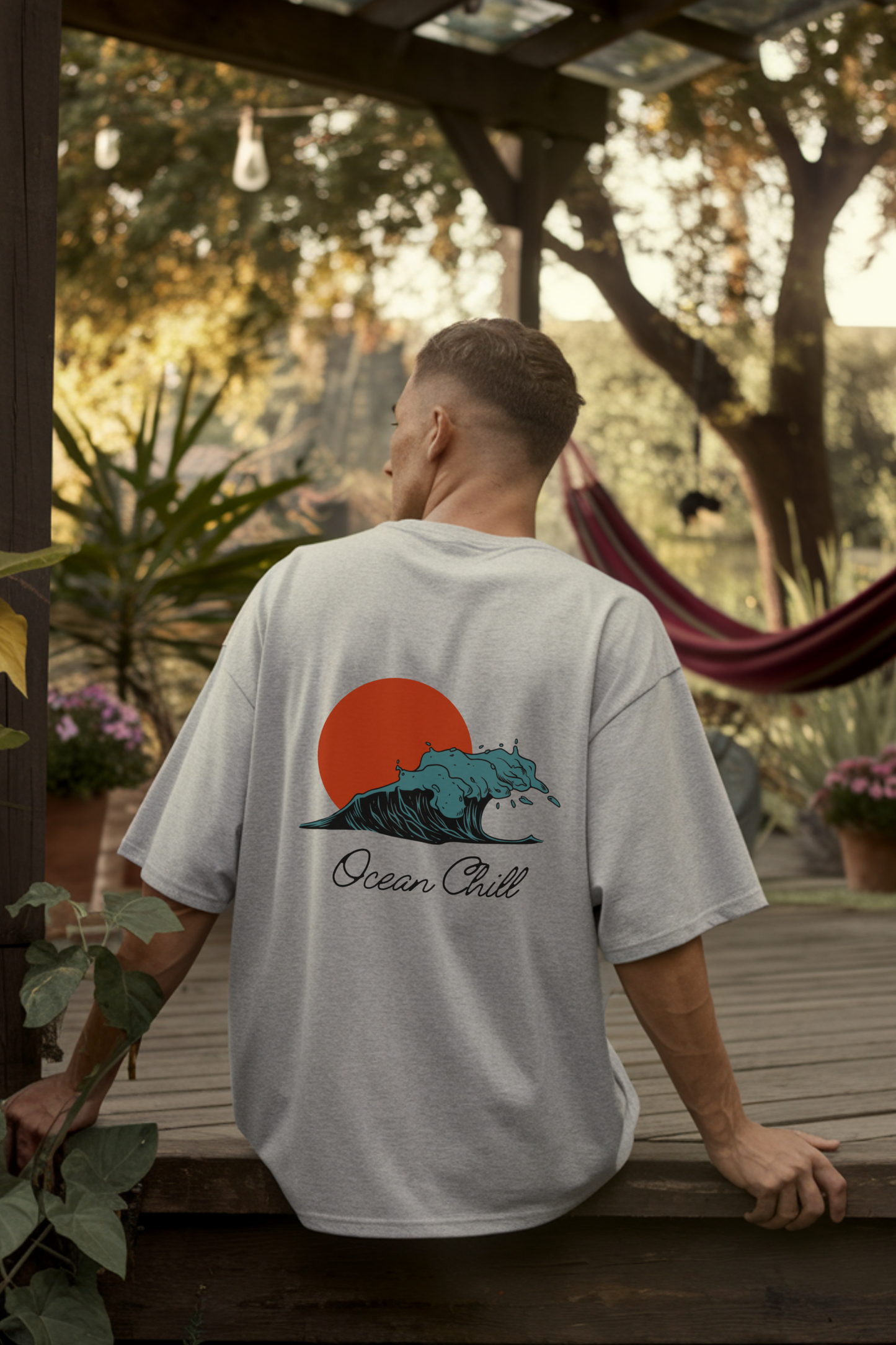 Unisex Oversized T-Shirt | Ocean Chill | 100% Cotton