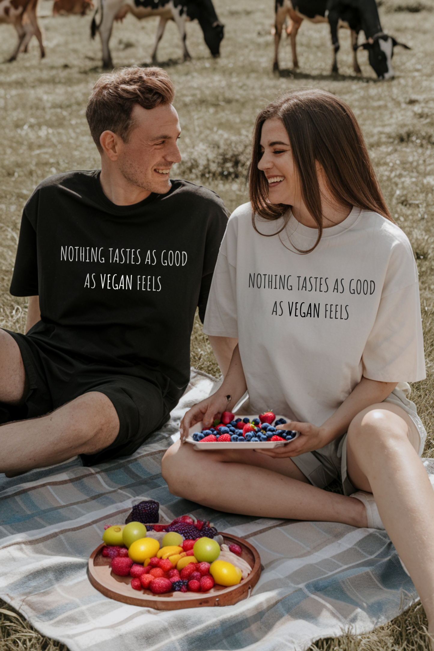 Unisex Oversized T-Shirt | Vegan Feels > Tastes | 100% Cotton | Ethical Apparel