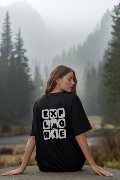 Unisex Oversized T-Shirt | Explore Wanderers | 100% Cotton