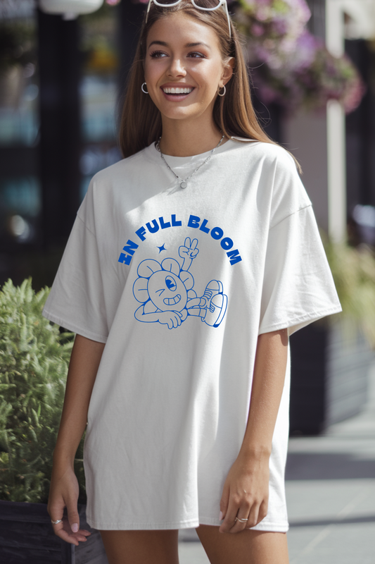 Unisex Oversized T-Shirt | In Full Bloom | 100% Cotton